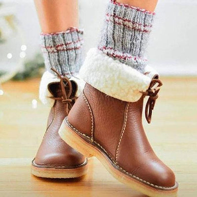 Asami - Botas impermeables con forro de lana para mujer