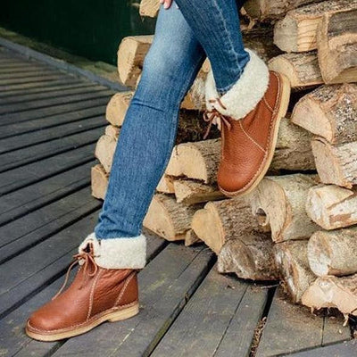 Asami - Botas impermeables con forro de lana para mujer