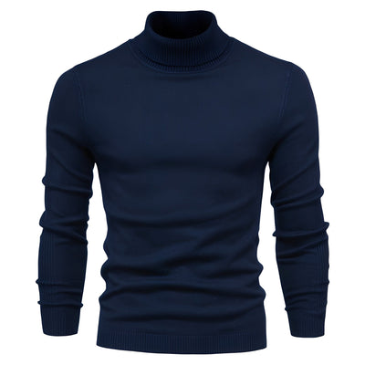 Jonah - Sencillo suéter de cuello alto para hombres