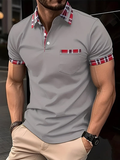 Ryker - Elegante camiseta polo con bolsillo para hombres