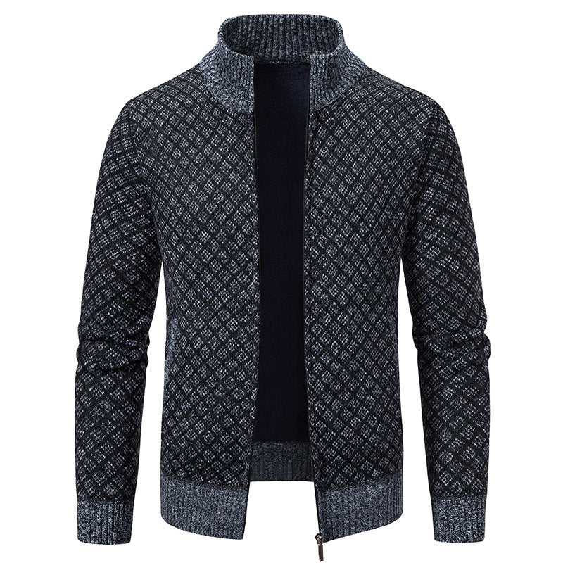 Gerald - Elegante chaqueta de cuadros con cremallera para hombres