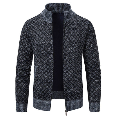 Gerald - Elegante chaqueta de cuadros con cremallera para hombres