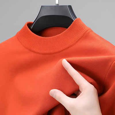 Davis - Suéter de cashmere casual con dobladillo para hombres