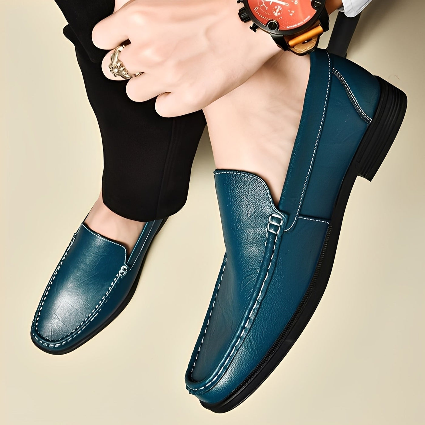 Corwin - Mocasines Formales de Cuero para Hombres