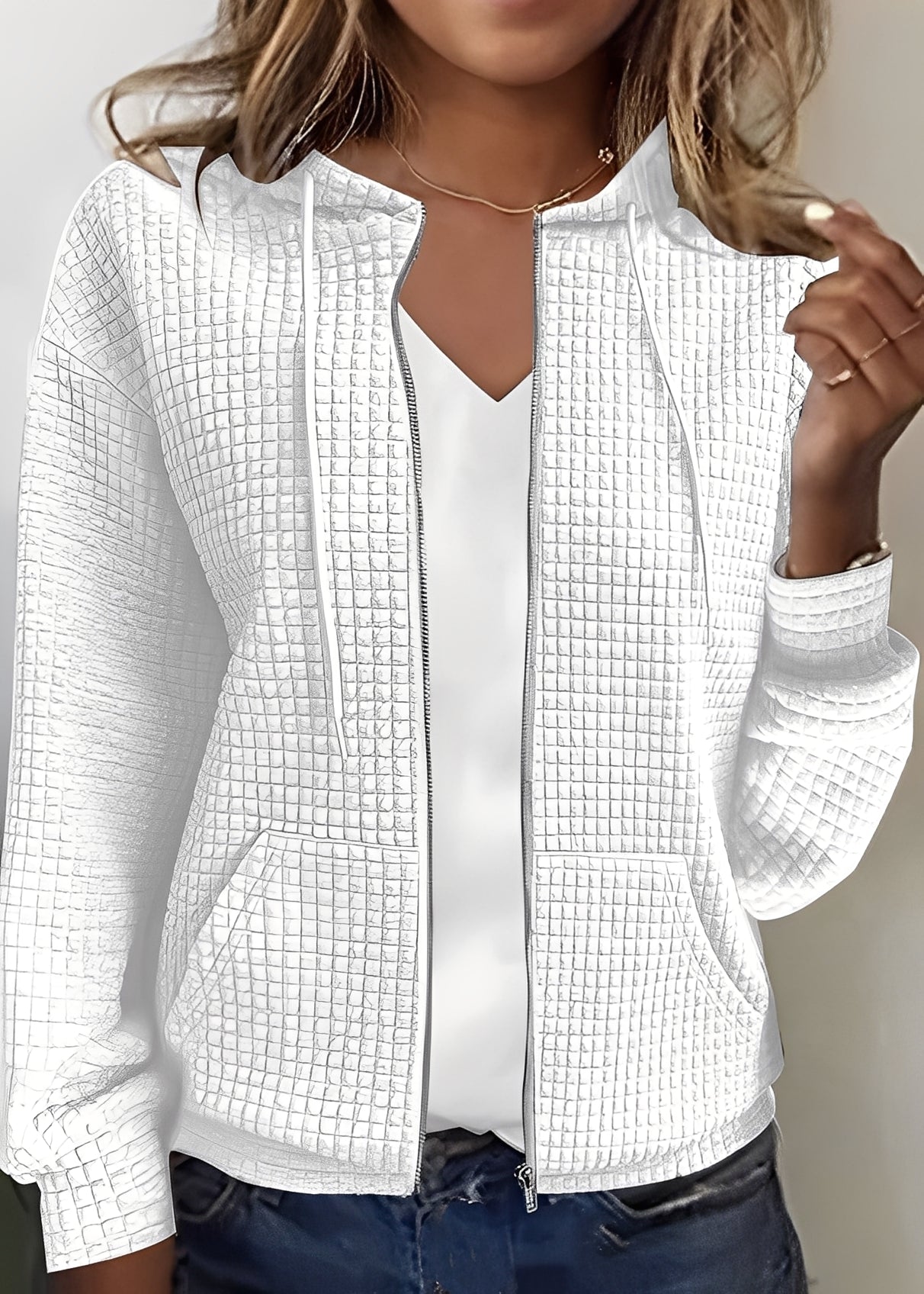 Katherine - Cardigan elegante con capucha y bolsillos para mujeres