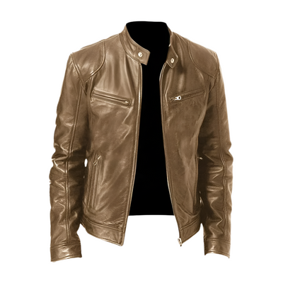 Evan - Chaqueta de Cuero Casual Elegante y Estilosa