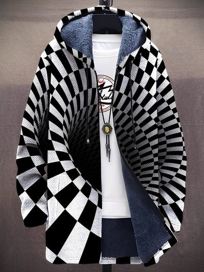 Trenton - Elegante chaqueta con capucha impresa para hombres