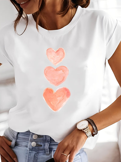 Annalise - Camisa casual de manga corta impresa para mujer