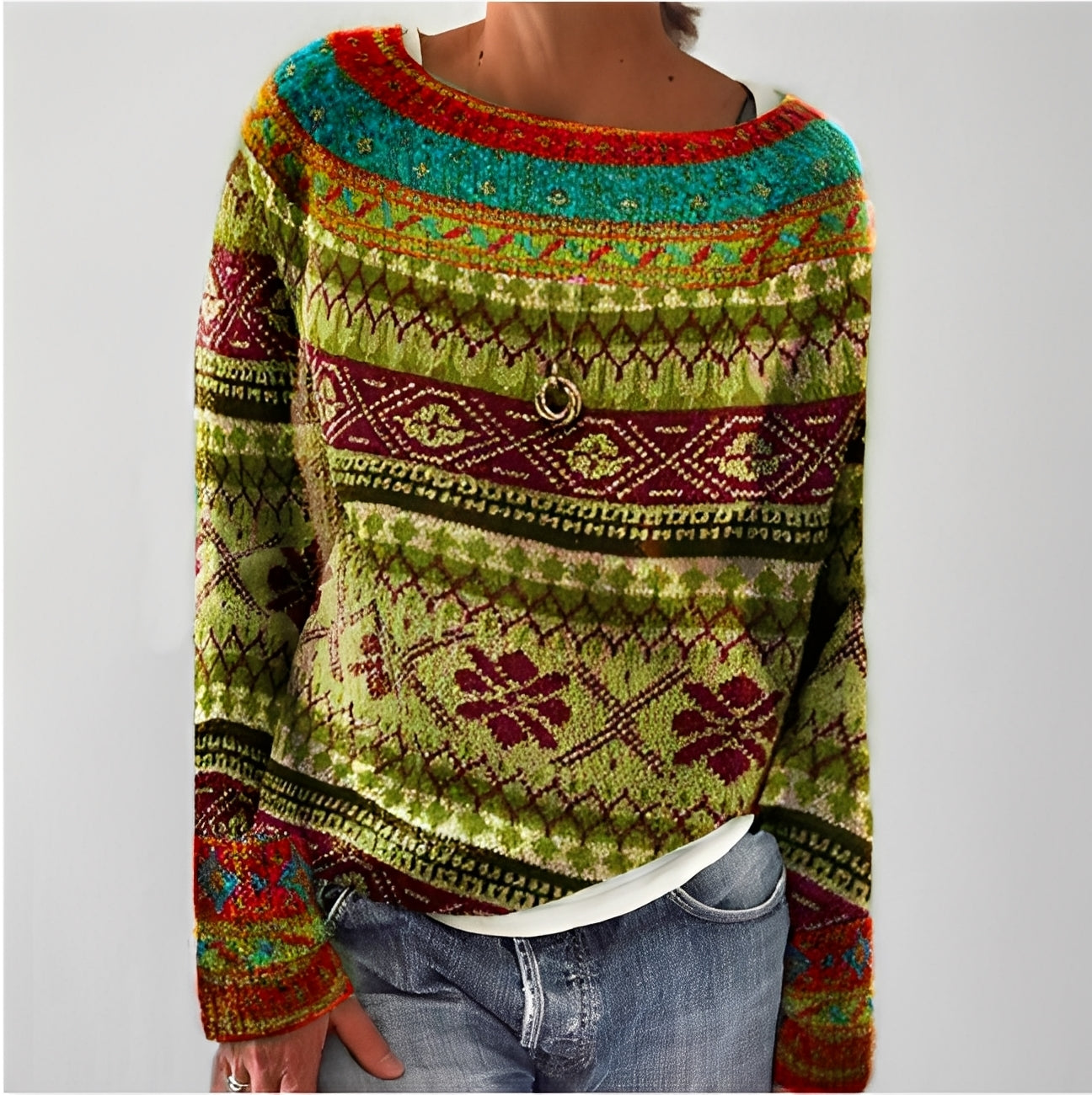 Maryann - Elegante Pullover Retro para Mujeres