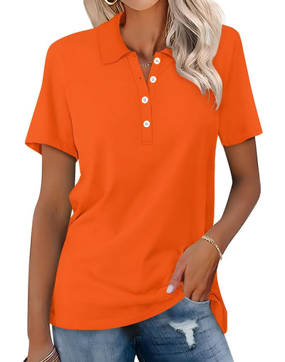 Stella - Polo de ajuste slim casual para mujer