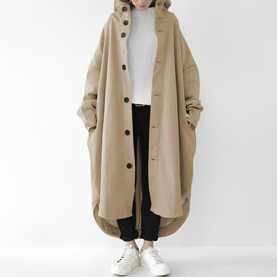 Jennica - Trenchcoat largo y holgado para mujeres