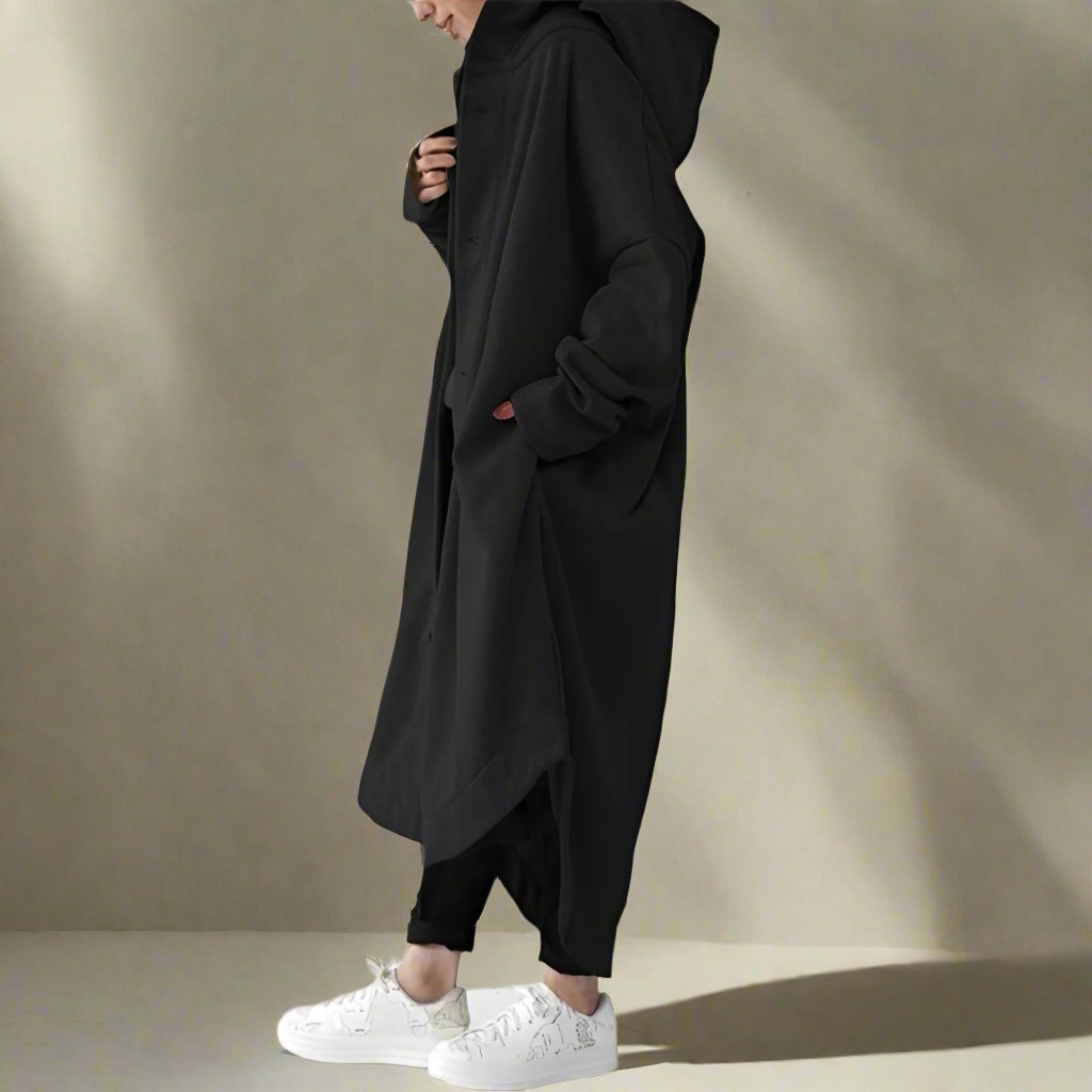 Jennica - Trenchcoat largo y holgado para mujeres