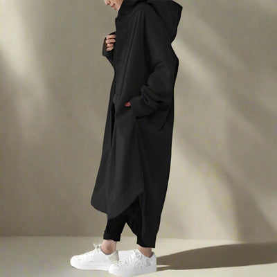Jennica - Trenchcoat largo y holgado para mujeres