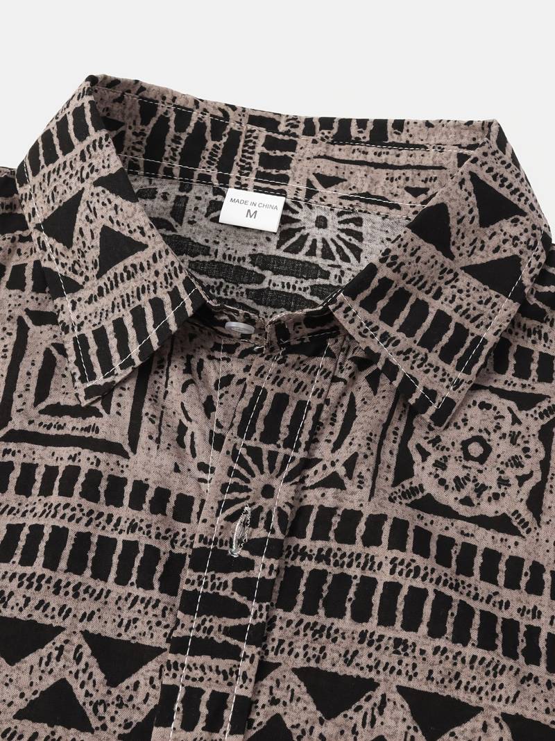 Kenneth - Camisa Casual de Manga Corta con Estilo Fresco