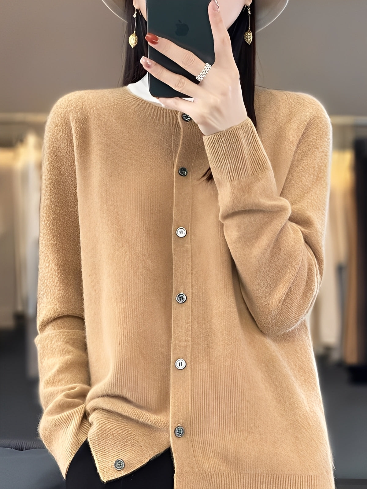 Arabella - Suéter de lana de corte holgado y casual para mujer
