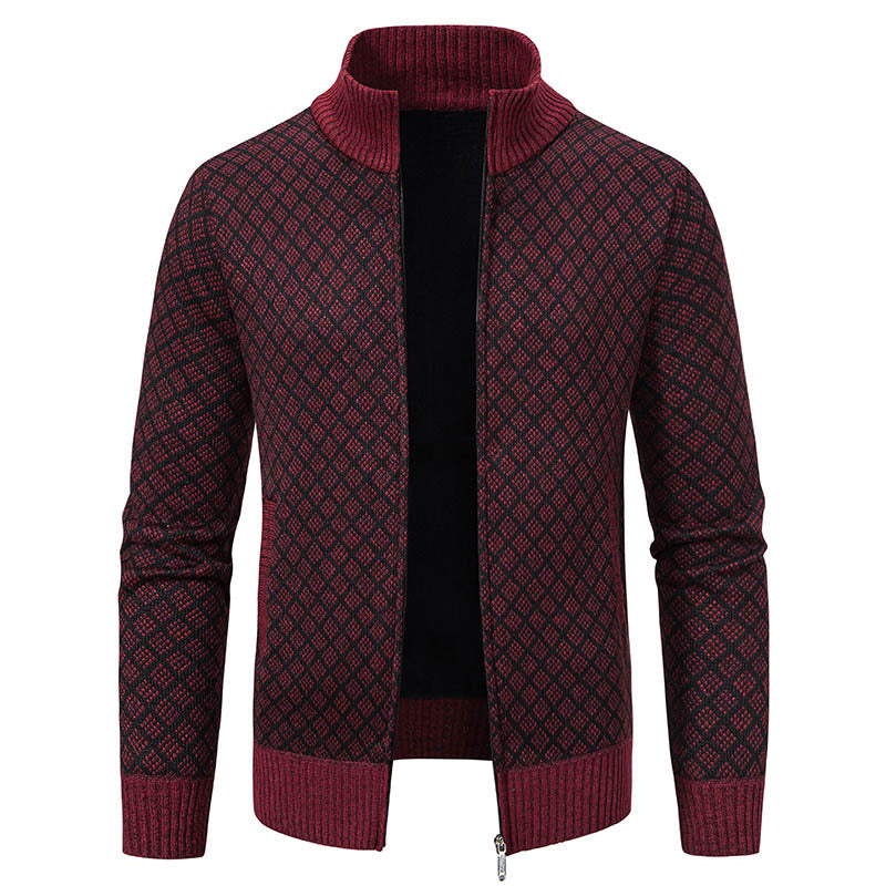 Gerald - Elegante chaqueta de cuadros con cremallera para hombres