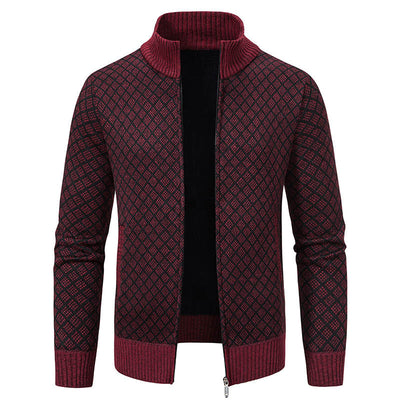 Gerald - Elegante chaqueta de cuadros con cremallera para hombres