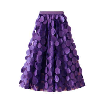Salome - Elegante falda con puntos para mujeres