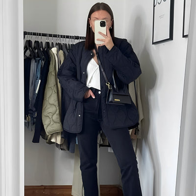Ariella - Elegante abrigo de un solo botón con corte holgado para mujer