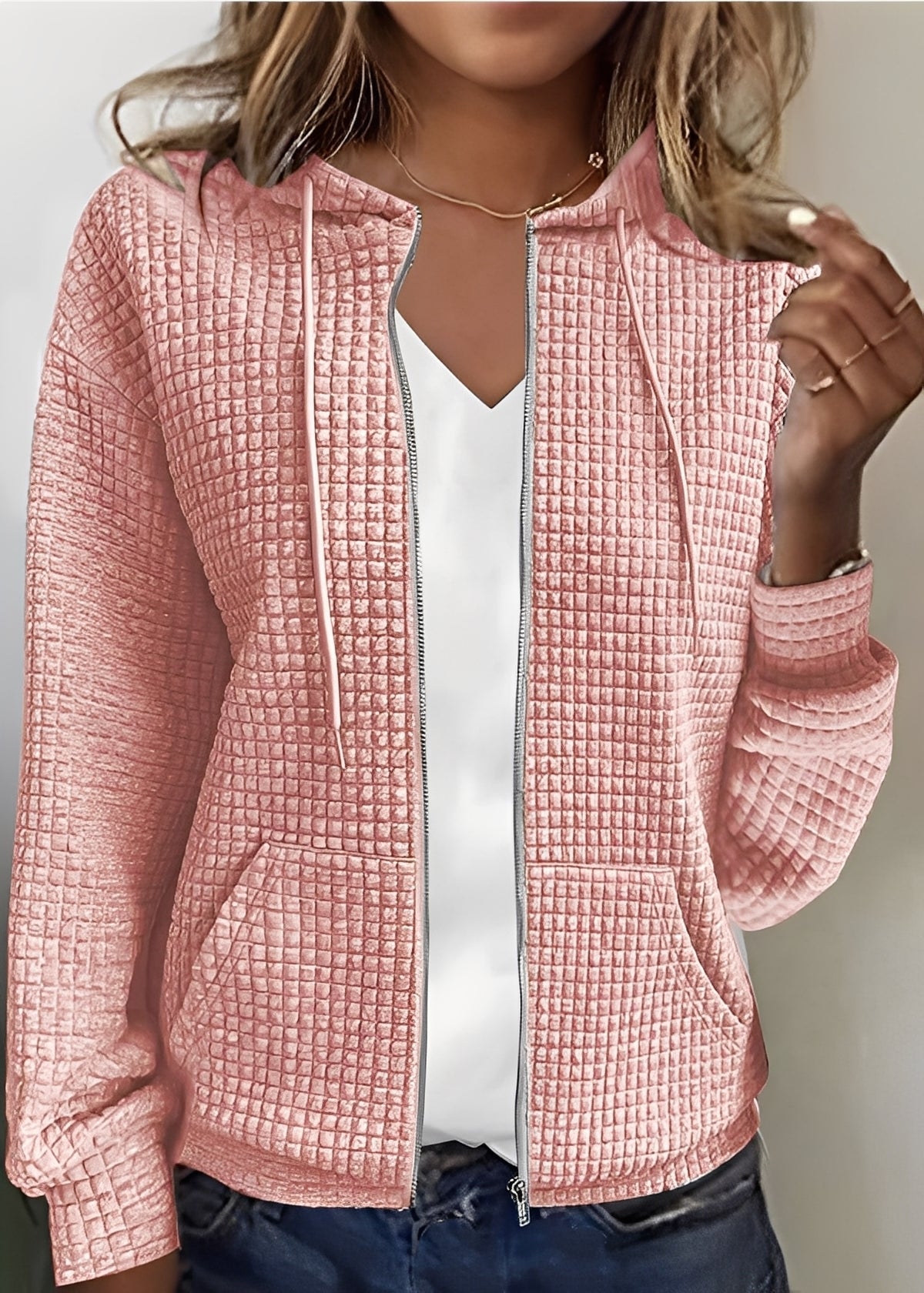 Katherine - Cardigan elegante con capucha y bolsillos para mujeres