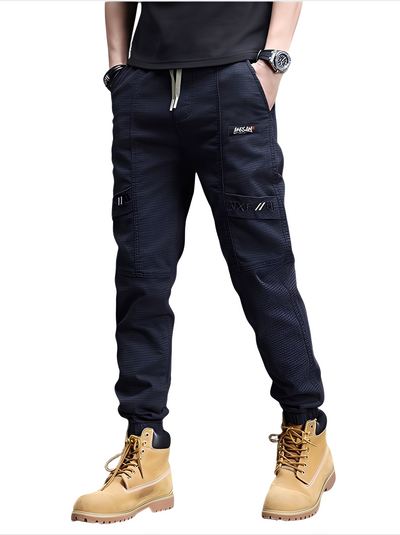 Alvin - Pantalones de chándal elegantes con cordón para hombres