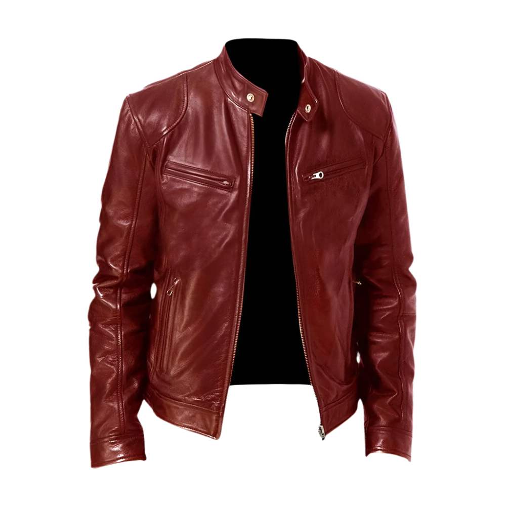 Evan - Chaqueta de Cuero Casual Elegante y Estilosa
