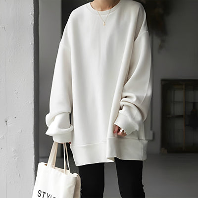 Andrina - Jersey oversized con cuello redondo para mujer