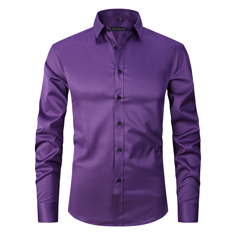 Ronan - Camisa de negocios formal de manga larga para hombres