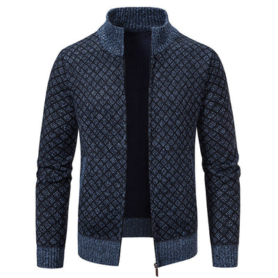 Gerald - Elegante chaqueta de cuadros con cremallera para hombres