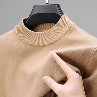 Davis - Suéter de cashmere casual con dobladillo para hombres