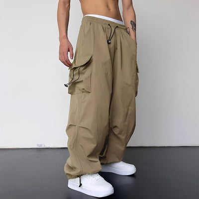 Kaleb - Elegante Pantalones Baggy Cargo para Hombres