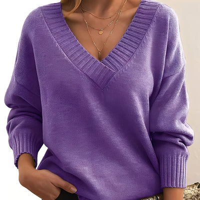 Merideth - Simple, versátil suéter para mujeres