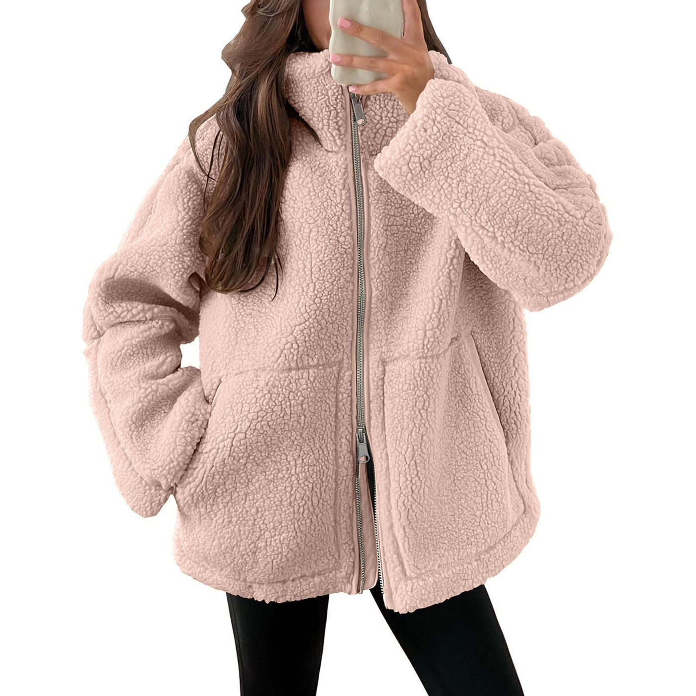 Evangelina - Cómoda chaqueta de teddy de lana para mujeres