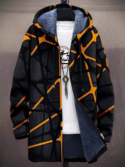 Trenton - Elegante chaqueta con capucha impresa para hombres