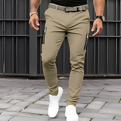 Jaron - Elegante, casual pantalón Slim-Fit para hombres