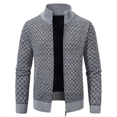 Gerald - Elegante chaqueta de cuadros con cremallera para hombres