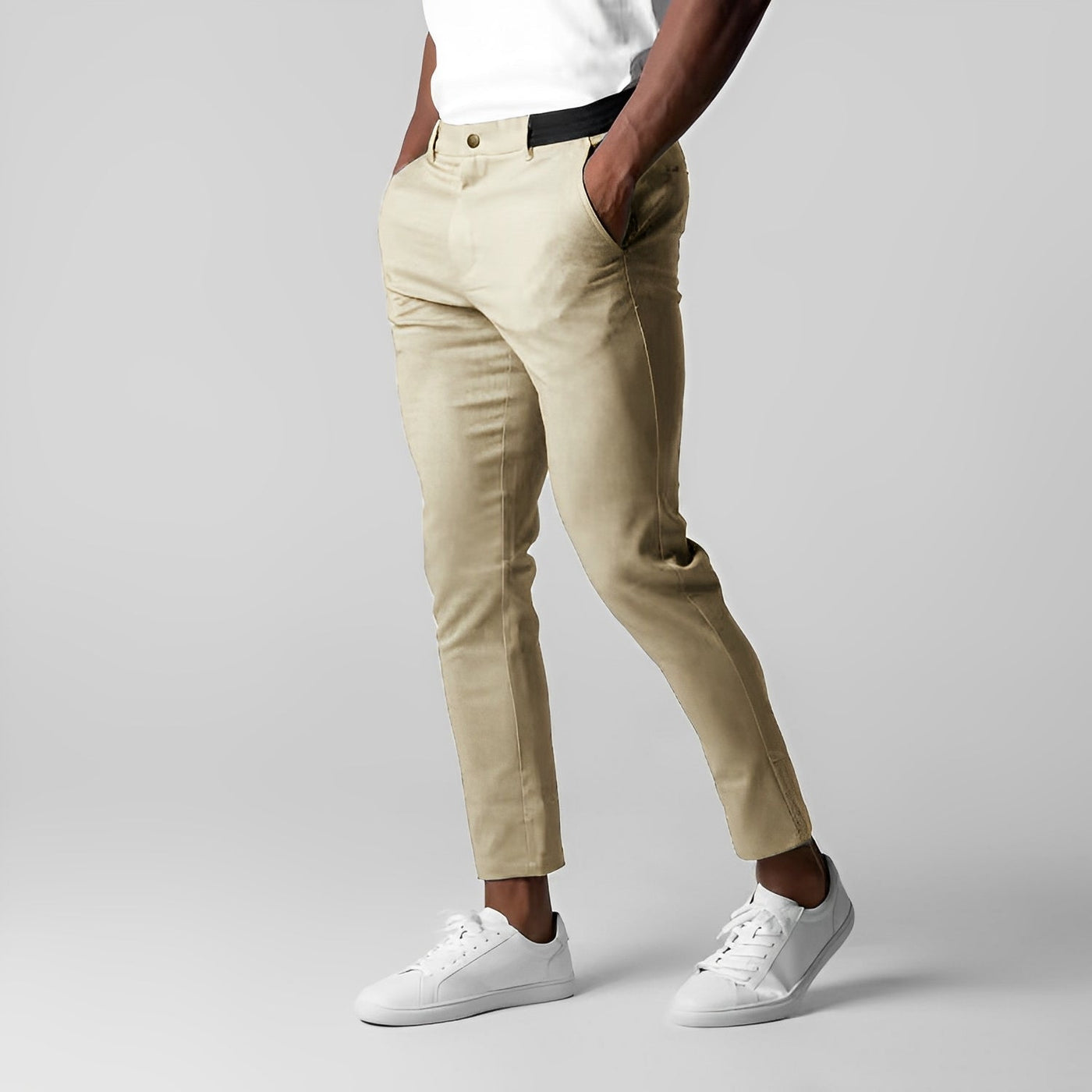 Justine - Pantalón Chino Ajustado Casual para Hombres