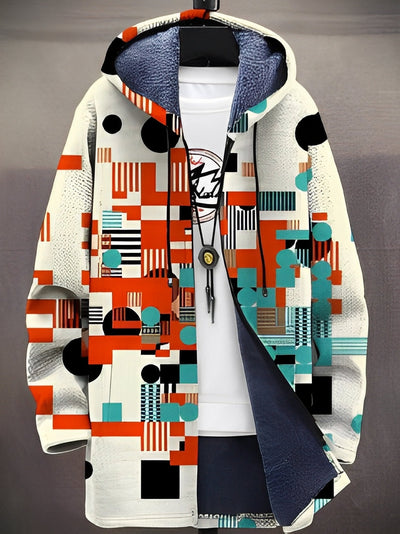 Trenton - Elegante chaqueta con capucha impresa para hombres