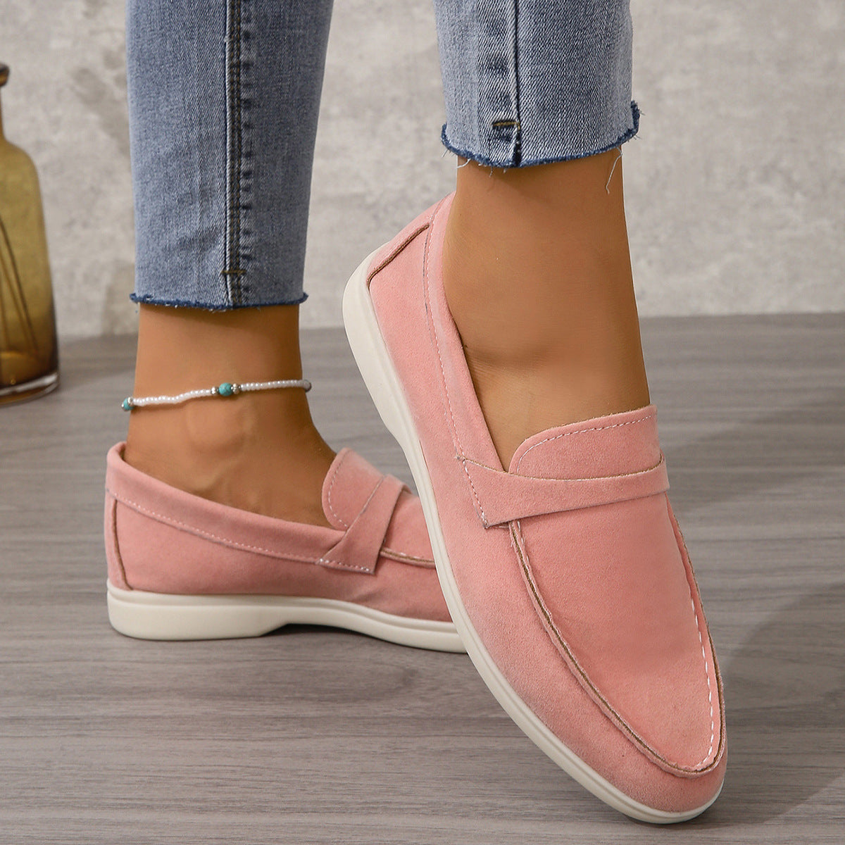 Yasmine - Clásicos Zapatos de Gamuza para Mujer