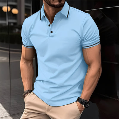 Mervyn - Camiseta polo deportiva de manga corta casual para hombres