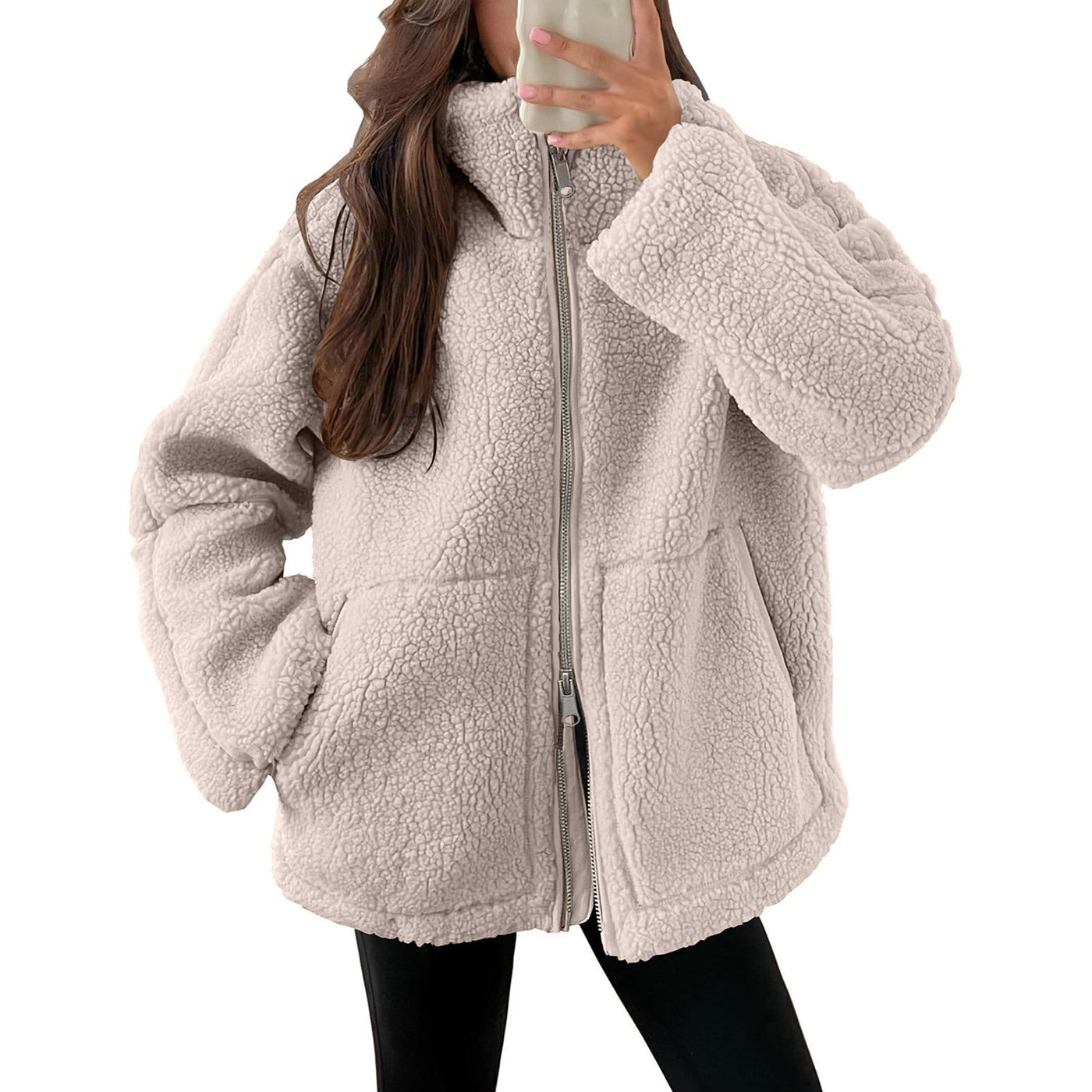 Evangelina - Cómoda chaqueta de teddy de lana para mujeres