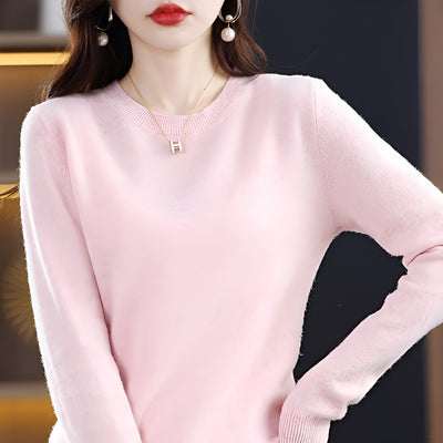 Julia - Elegante, ajustado suéter de lana para mujeres
