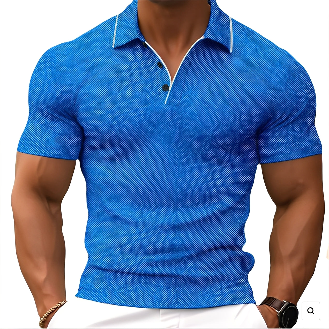 Florence - Camiseta Polo Casual con Botones para Hombres