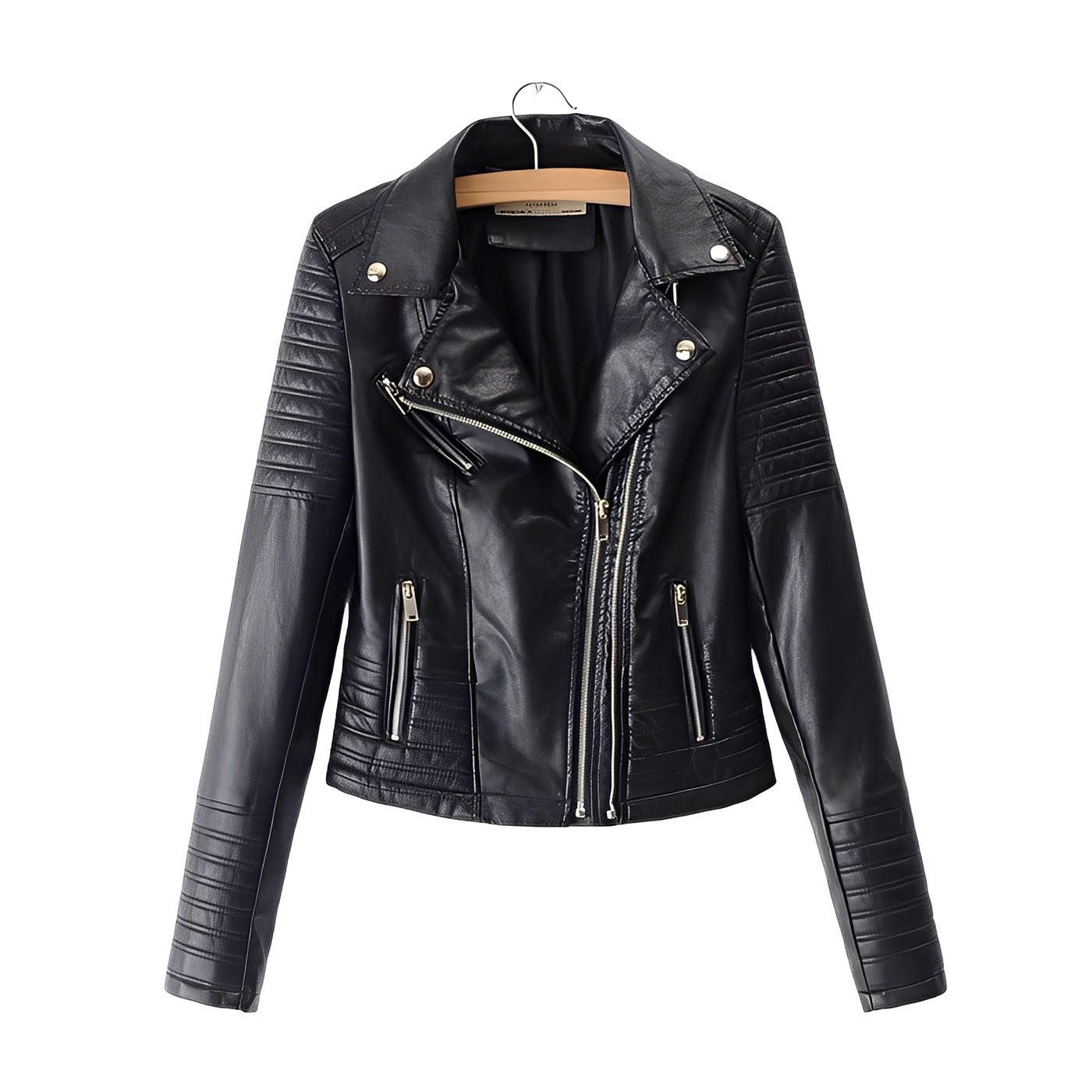 Cherie - Elegante chaqueta de cuero ajustada para mujeres