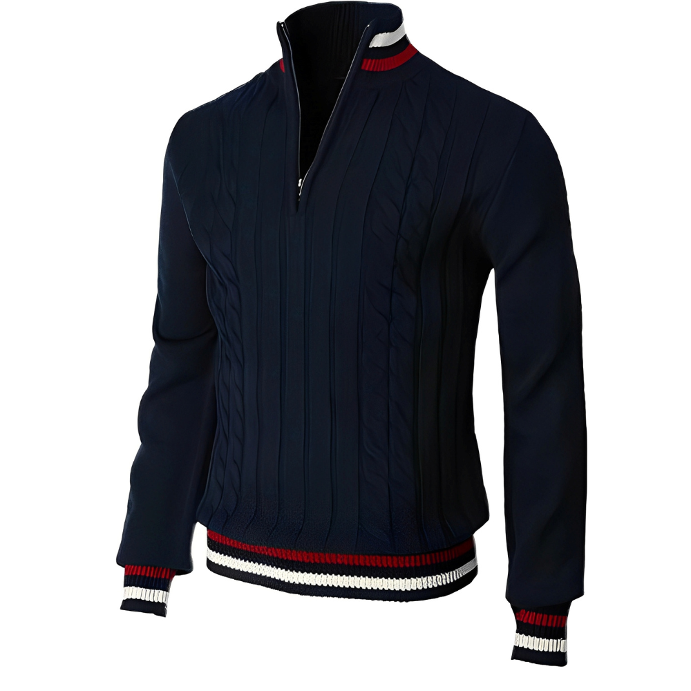 Derick - Suéter Moderno con Cremallera para Hombres