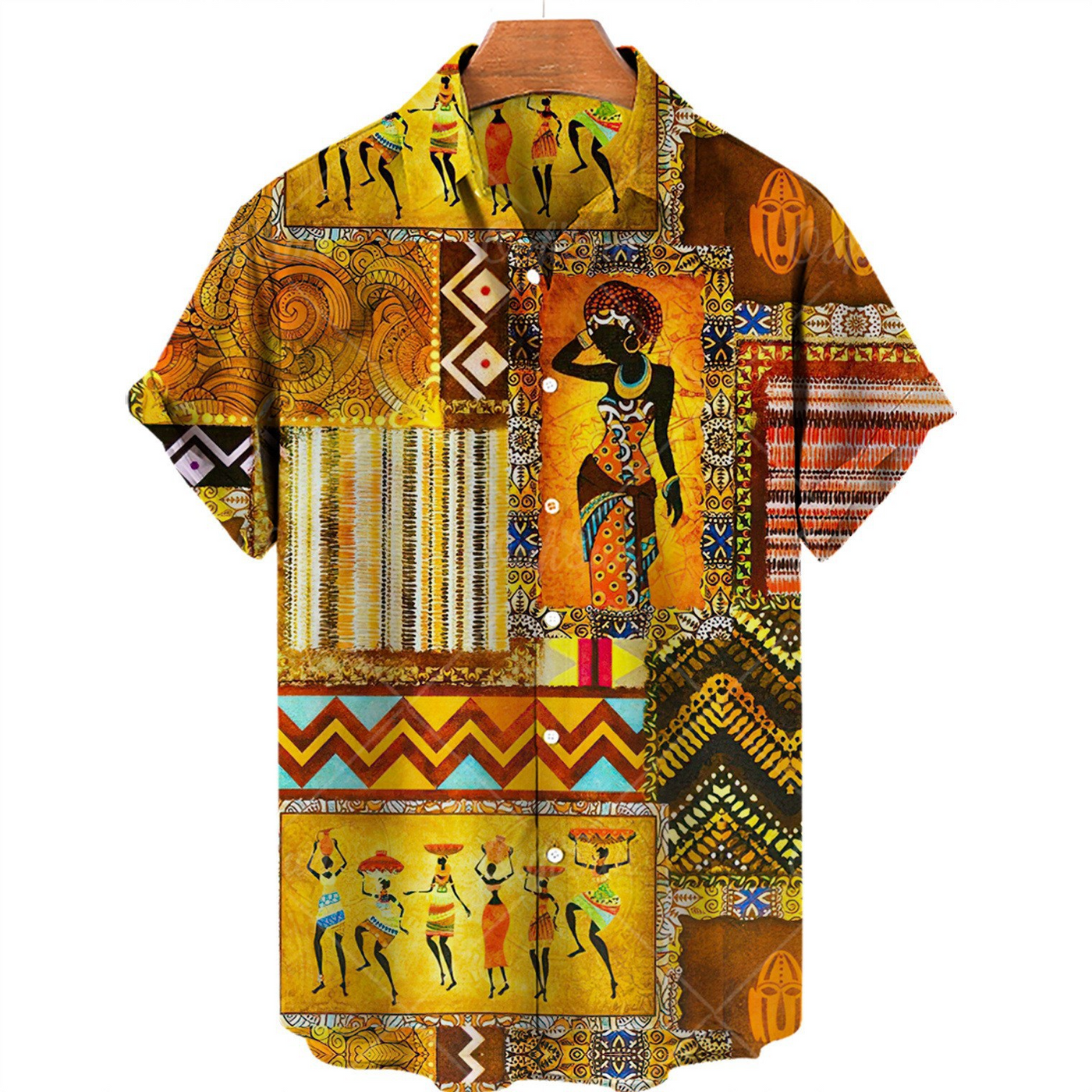 Kenneth - Camisa Casual de Manga Corta con Estilo Fresco