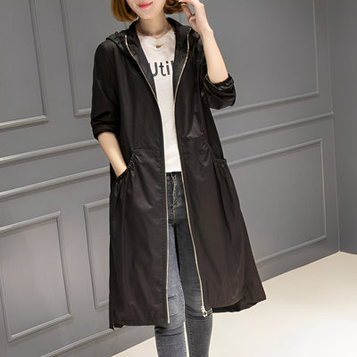 Margarette - Elegante impermeable con capucha para mujeres
