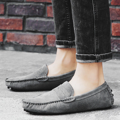 Benson - Moderno Mocasines de Cuero para Hombres