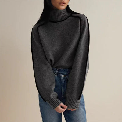 Aurora - Acogedor Jersey de Cuello Alto para Mujer