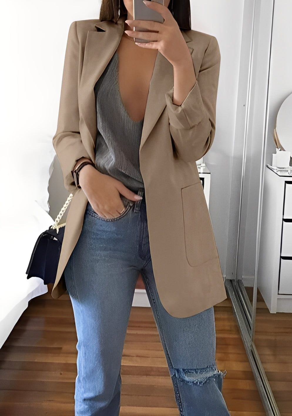 Stephanie - Estiloso, corte estrecho Blazer para mujeres